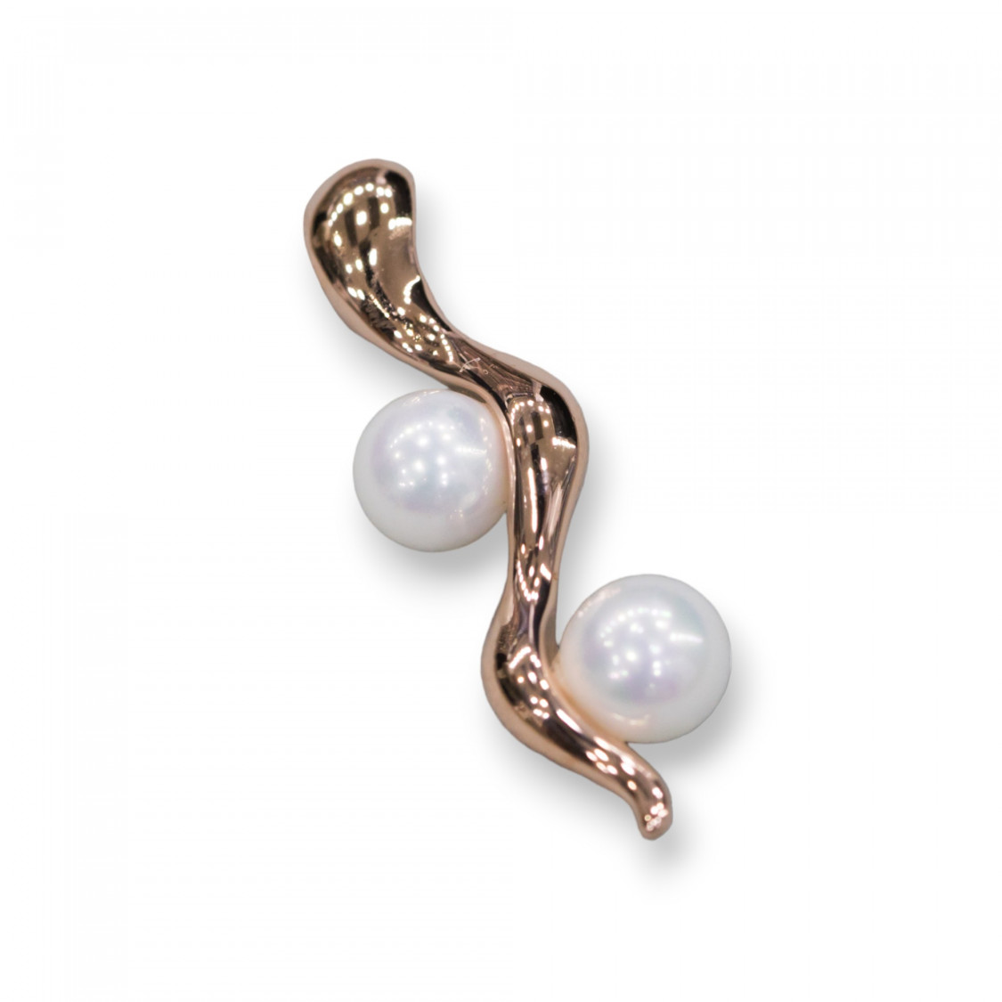 Pendente Di Argento 925 Con Perle Di Maiorca 10x30mm-SILVER 925 DESIGN ITALY | Worldofjewel.com