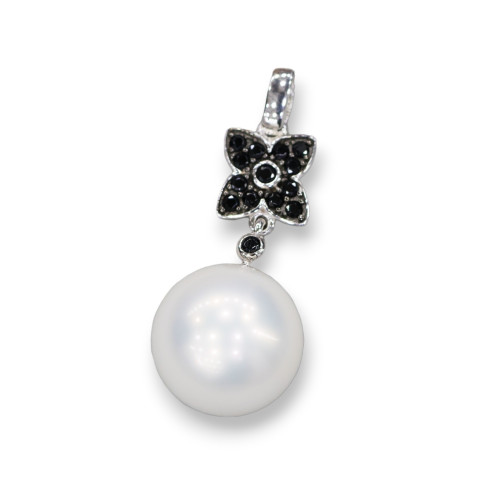 925 Silver Pendants with 14mm Mallorca Pearls