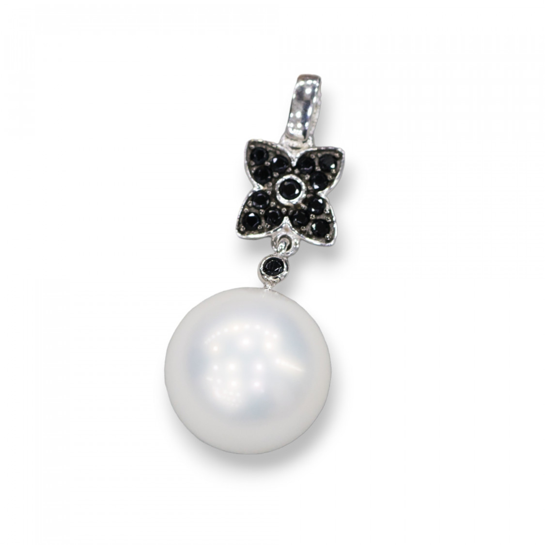 Pendenti Di Argento 925 Con Perle Di Maiorca 14mm-PLATA 925 DISEÑO ITALIA | Worldofjewel.com