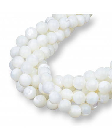 Madreperla Bianca Tondo Liscio 5mm-MADREPERLE BIANCA | Worldofjewel.com