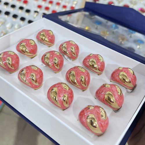 Δαχτυλίδια κοσμημάτων από ανοξείδωτο ατσάλι, συσκευασία των 12 MOD.319