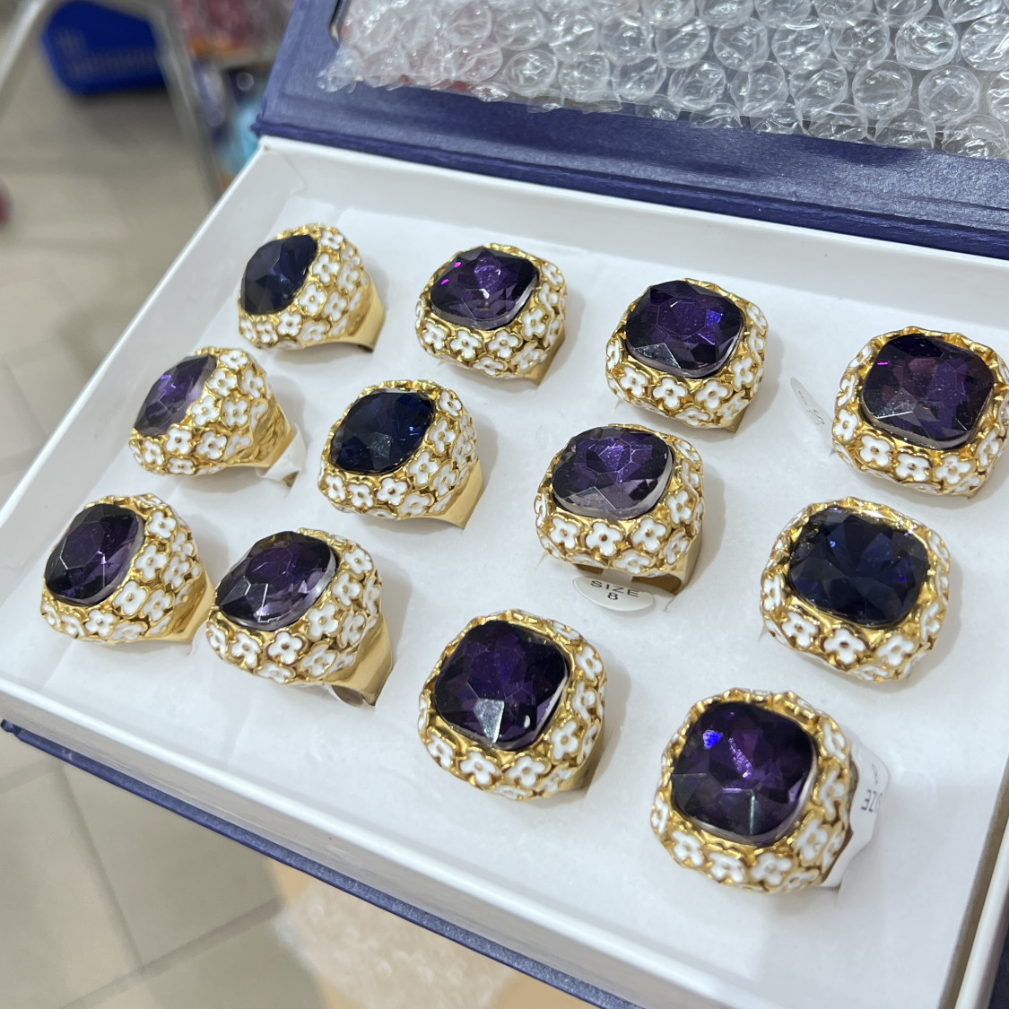 Anelli Bijoux in Acciaio Inossidabile Confezione da 12pz MOD.321-BAGUES BIJOUX | Worldofjewel.com