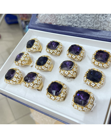 Anelli Bijoux in Acciaio Inossidabile Confezione da 12pz MOD.321-BAGUES BIJOUX | Worldofjewel.com