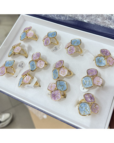 Anelli Bijoux in Acciaio Inossidabile Confezione da 12pz MOD.326-JEWELRY RINGS | Worldofjewel.com