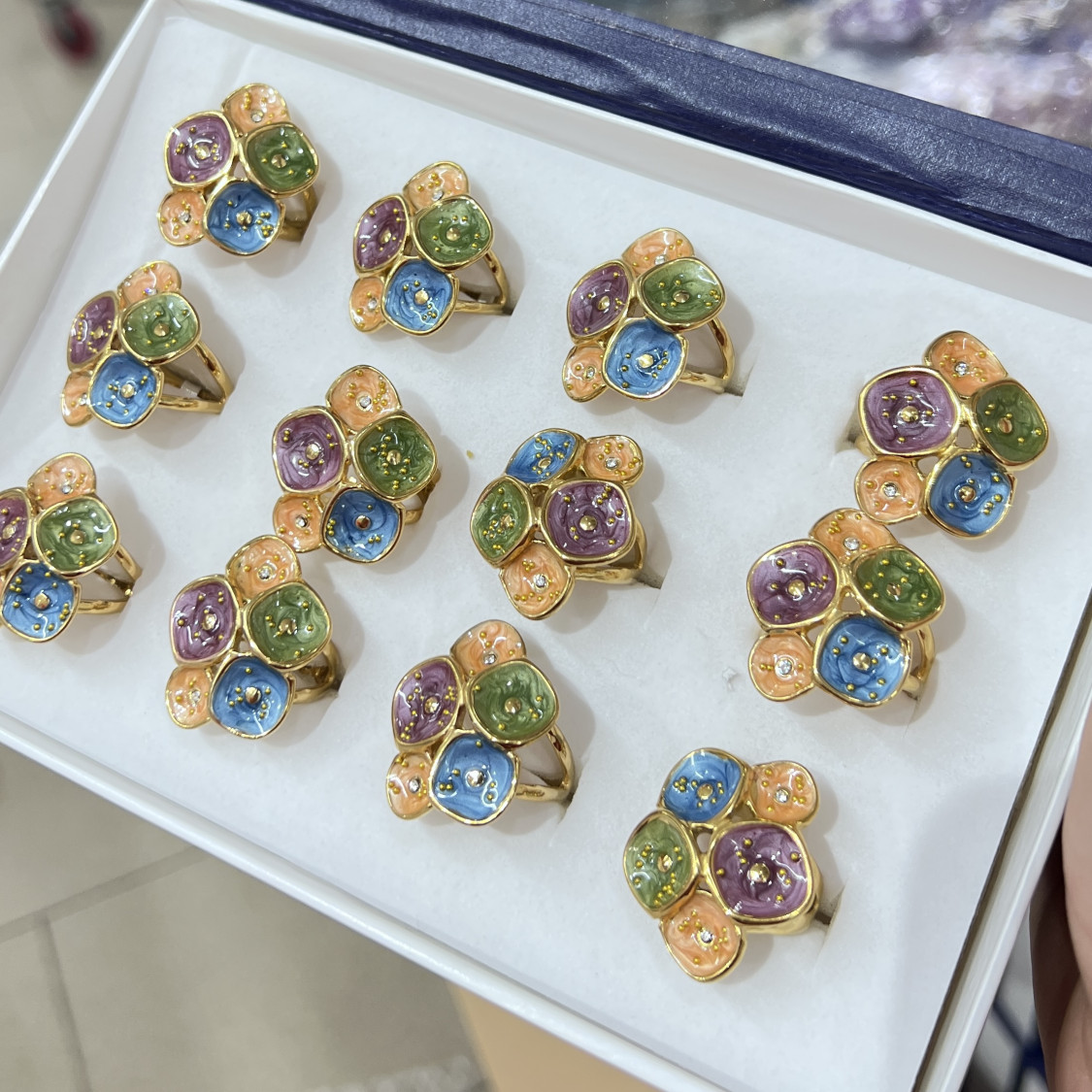 Anelli Bijoux in Acciaio Inossidabile Confezione da 12pz MOD.329-JEWELRY RINGS | Worldofjewel.com