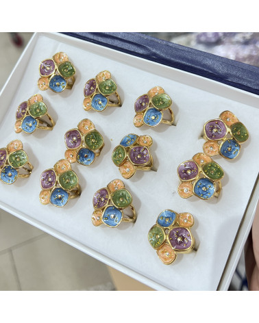 Anelli Bijoux in Acciaio Inossidabile Confezione da 12pz MOD.329-JEWELRY RINGS | Worldofjewel.com