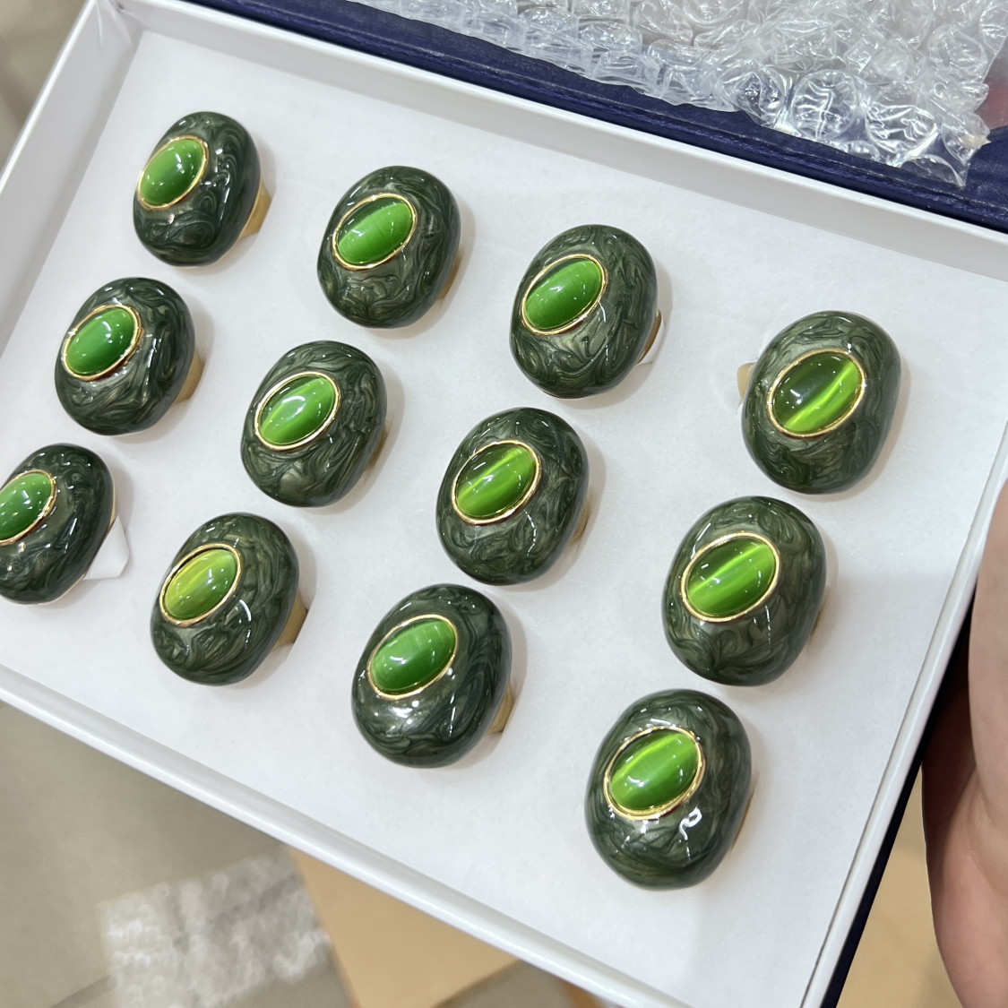 Anelli Bijoux in Acciaio Inossidabile Confezione da 12pz MOD.330-JEWELRY RINGS | Worldofjewel.com