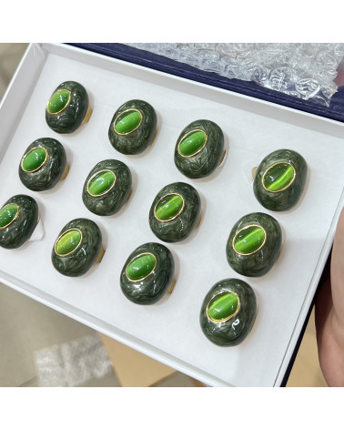 Anelli Bijoux in Acciaio Inossidabile Confezione da 12pz MOD.330-JEWELRY RINGS | Worldofjewel.com