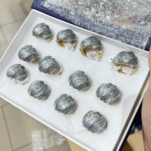 Schmuckringe aus Edelstahl, 12er-Packung MOD.331