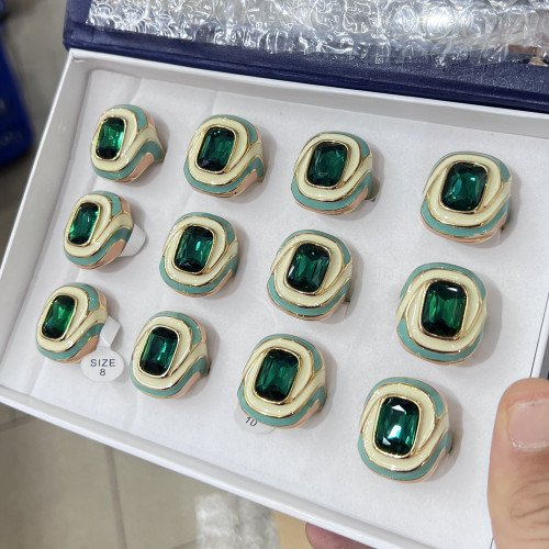 Schmuckringe aus Edelstahl, 12er-Packung, Modell 333