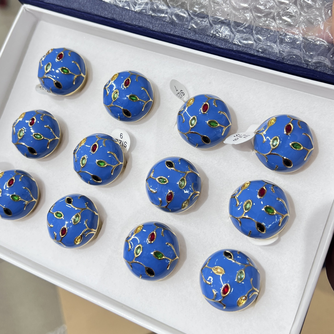 Anelli Bijoux in Acciaio Inossidabile Confezione da 12pz MOD.337-BIJOUX-RINGE | Worldofjewel.com