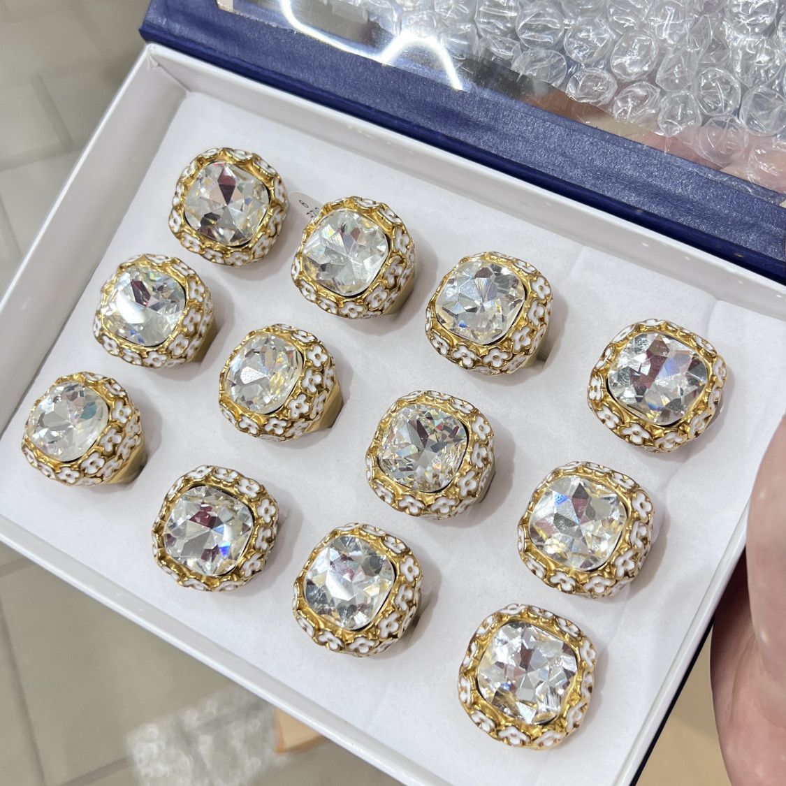 Anelli Bijoux in Acciaio Inossidabile Confezione da 12pz MOD.339-BAGUES BIJOUX | Worldofjewel.com