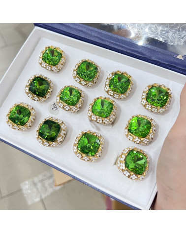 Anelli Bijoux in Acciaio Inossidabile Confezione da 12pz MOD.340-BIJOUX-RINGE | Worldofjewel.com