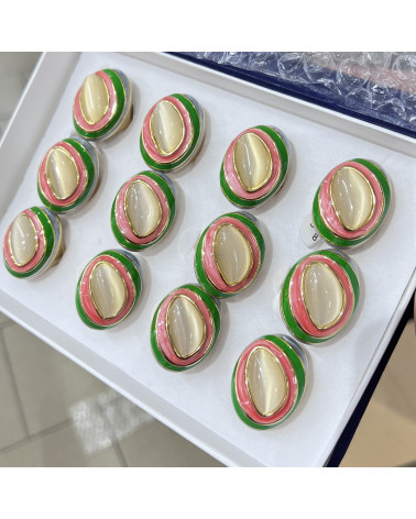 Anelli Bijoux in Acciaio Inossidabile Confezione da 12pz MOD.341-ΔΑΧΤΥΛΙΔΙΑ ΜΠΙΖΟΥ | Worldofjewel.com