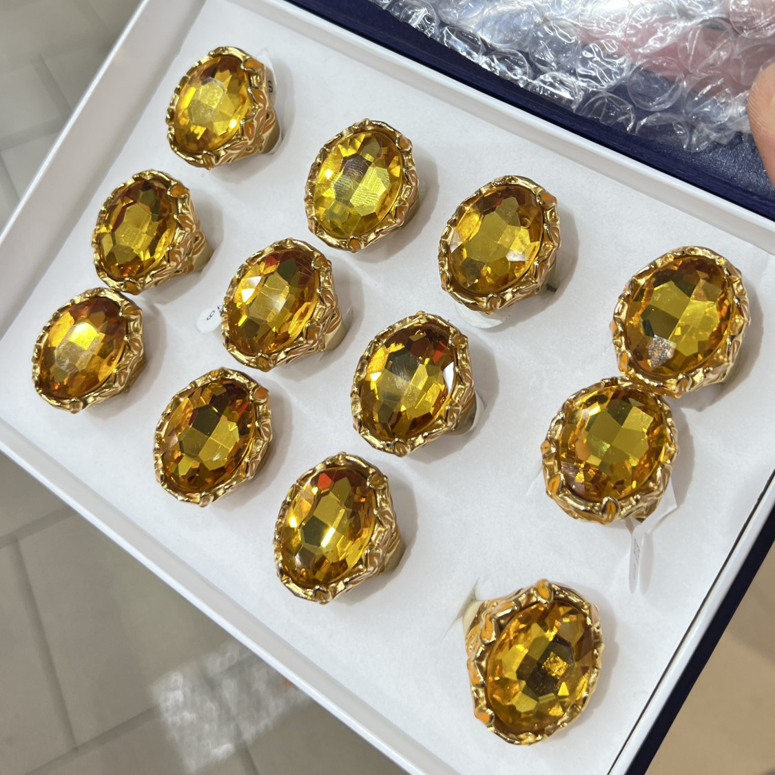 Anelli Bijoux in Acciaio Inossidabile Confezione da 12pz MOD.346-JEWELRY RINGS | Worldofjewel.com