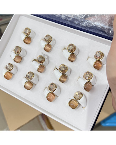 Anelli Bijoux in Acciaio Inossidabile Confezione da 12pz MOD.347-ANELLI BIJOUX | Worldofjewel.com