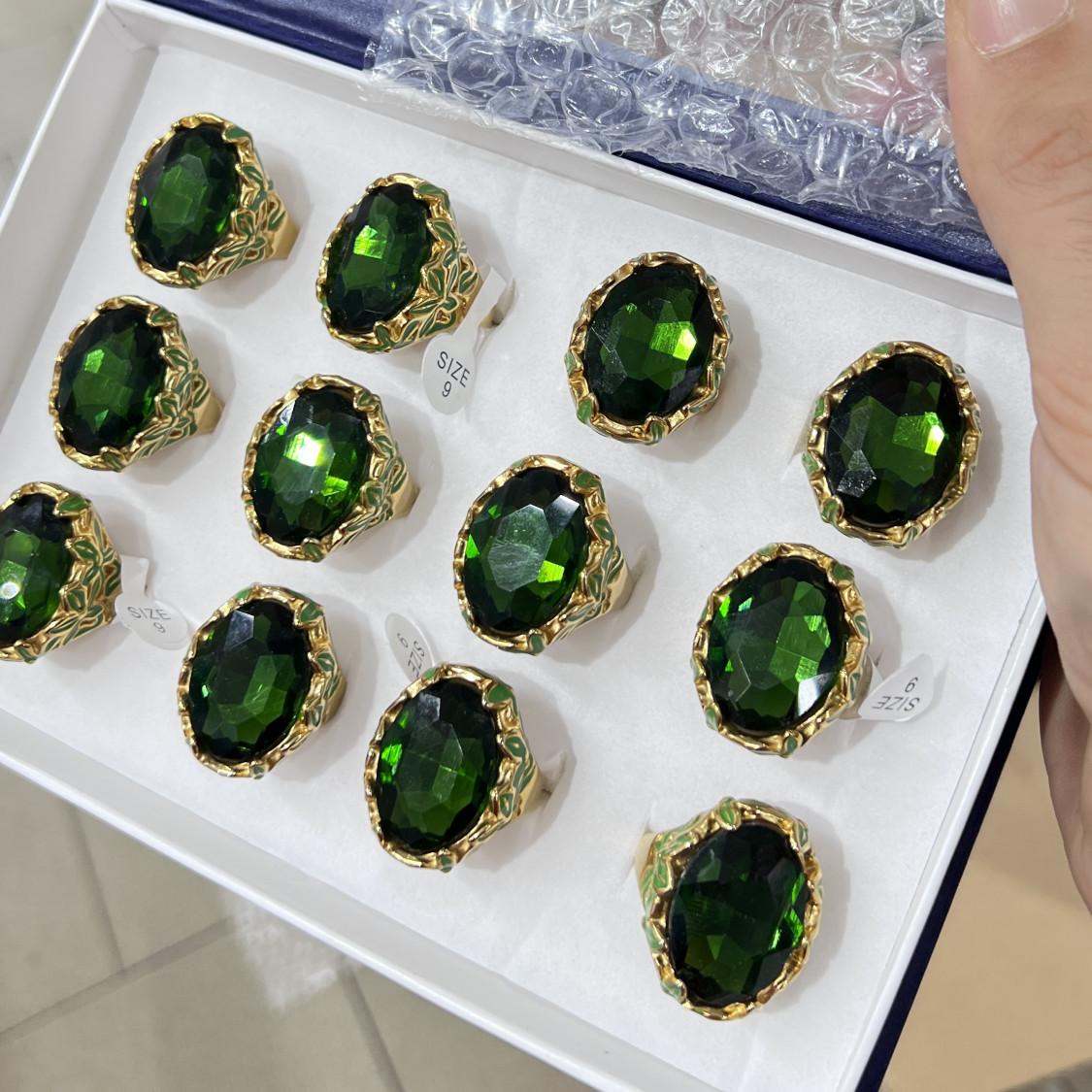 Anelli Bijoux in Acciaio Inossidabile Confezione da 12pz MOD.348-BAGUES BIJOUX | Worldofjewel.com