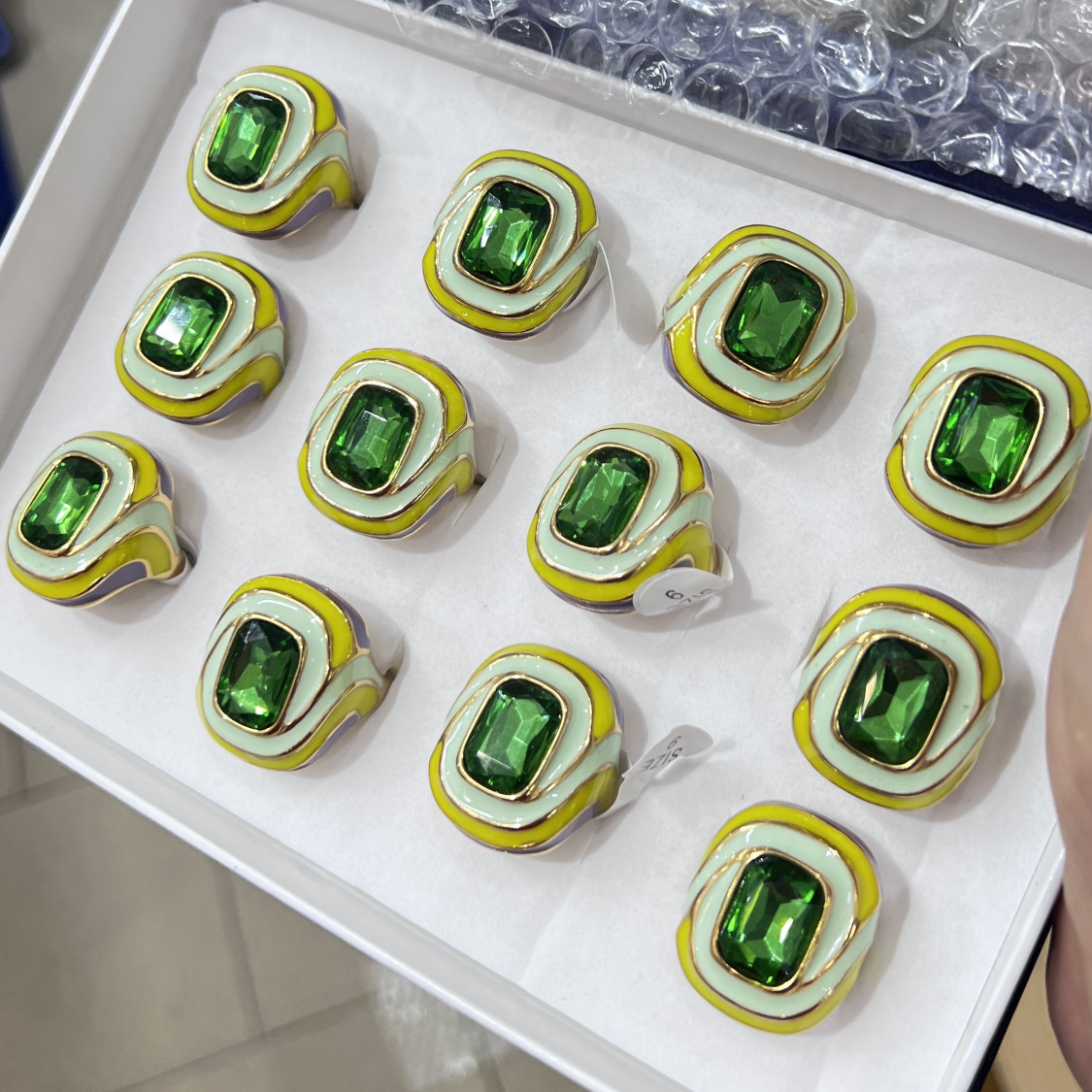 Anelli Bijoux in Acciaio Inossidabile Confezione da 12pz MOD.351-BAGUES BIJOUX | Worldofjewel.com