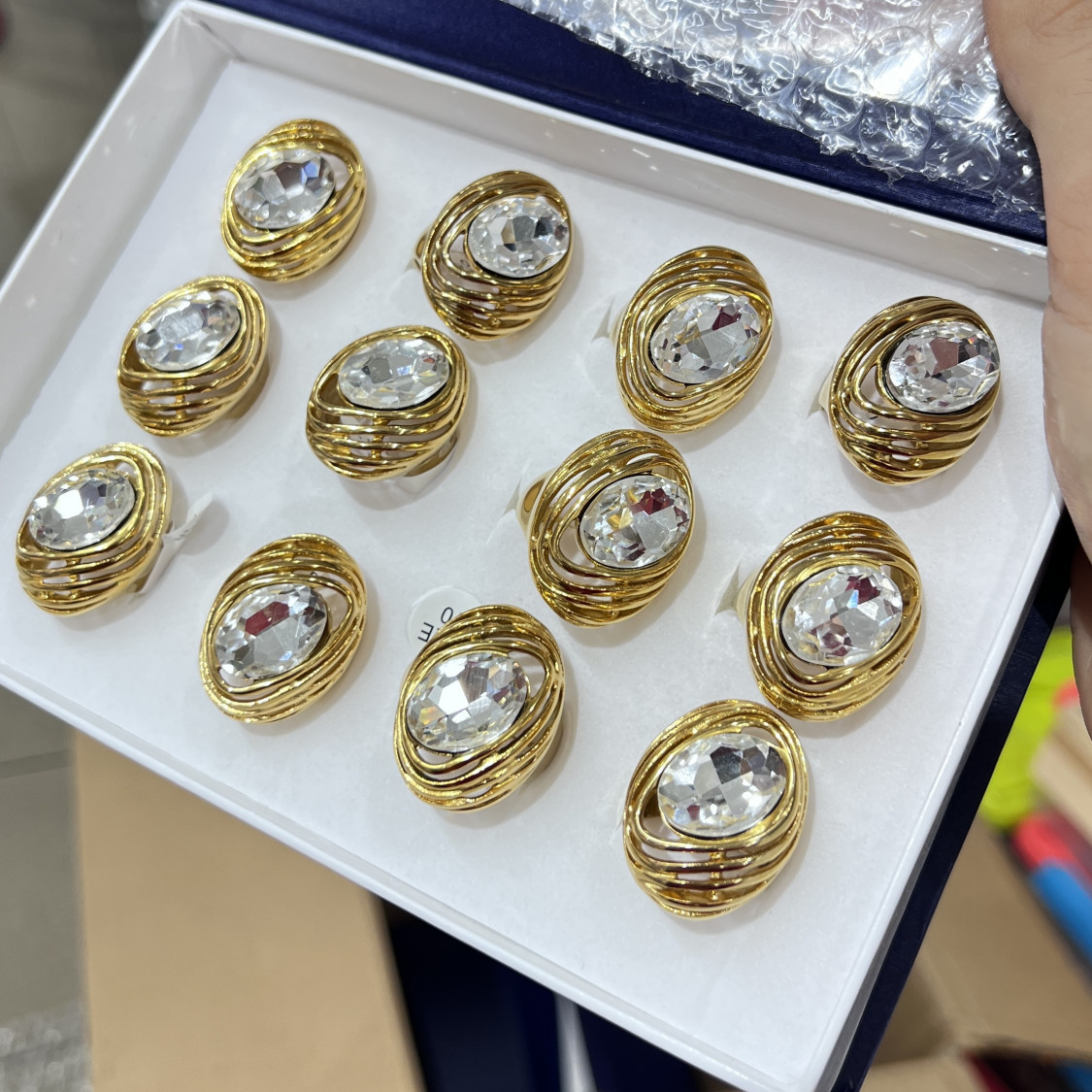 Anelli Bijoux in Acciaio Inossidabile Confezione da 12pz MOD.352-ΔΑΧΤΥΛΙΔΙΑ ΜΠΙΖΟΥ | Worldofjewel.com