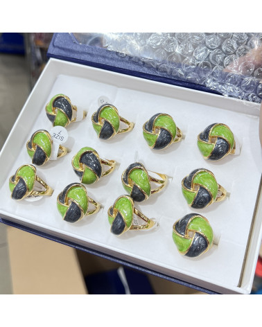 Anelli Bijoux in Acciaio Inossidabile Confezione da 12pz MOD.353-JEWELRY RINGS | Worldofjewel.com