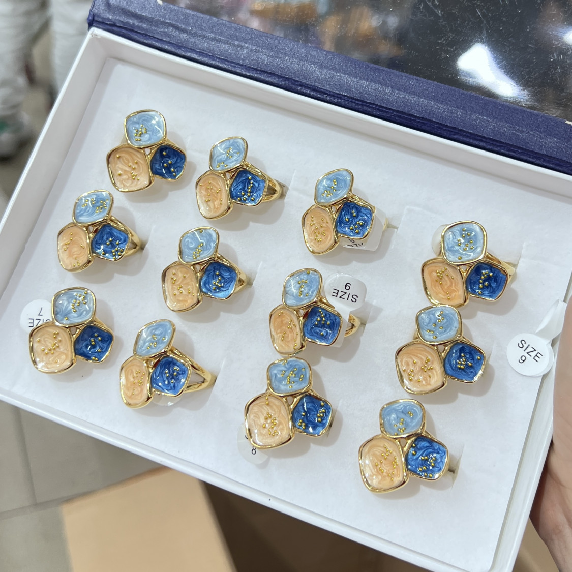 Anelli Bijoux in Acciaio Inossidabile Confezione da 12pz MOD.355-BAGUES BIJOUX | Worldofjewel.com