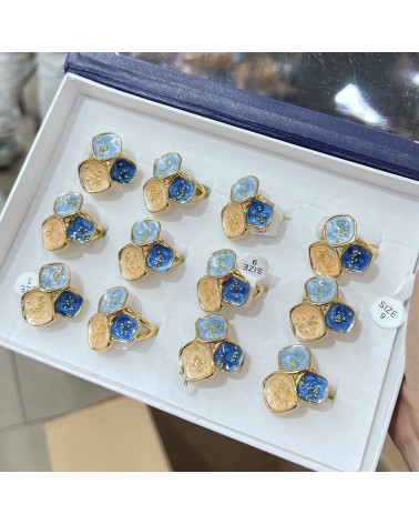 Anelli Bijoux in Acciaio Inossidabile Confezione da 12pz MOD.355-BAGUES BIJOUX | Worldofjewel.com