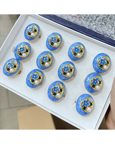 Anelli Bijoux in Acciaio Inossidabile Confezione da 12pz MOD.356-ΔΑΧΤΥΛΙΔΙΑ ΜΠΙΖΟΥ | Worldofjewel.com