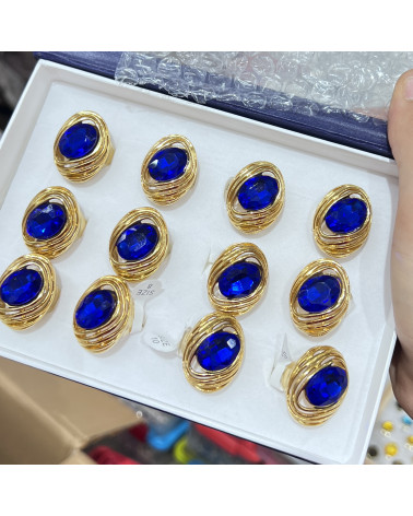 Anelli Bijoux in Acciaio Inossidabile Confezione da 12pz MOD.357-BAGUES BIJOUX | Worldofjewel.com