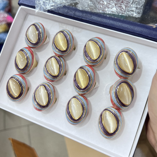 Stainless Steel Jewelry Rings Pack of 12 MOD.358