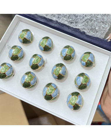 Anelli Bijoux in Acciaio Inossidabile Confezione da 12pz MOD.359-BIJOUX-RINGE | Worldofjewel.com