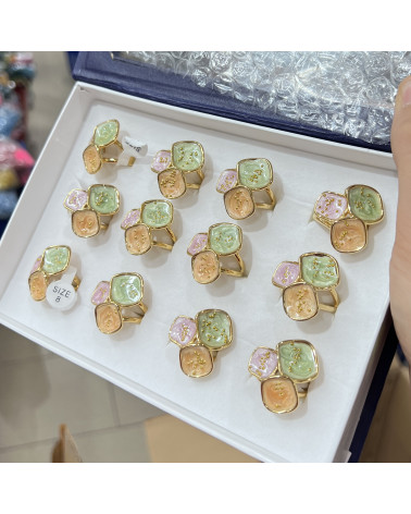 Anelli Bijoux in Acciaio Inossidabile Confezione da 12pz MOD.362-BIJOUX-RINGE | Worldofjewel.com