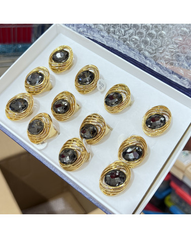 Anelli Bijoux in Acciaio Inossidabile Confezione da 12pz MOD.363-BAGUES BIJOUX | Worldofjewel.com