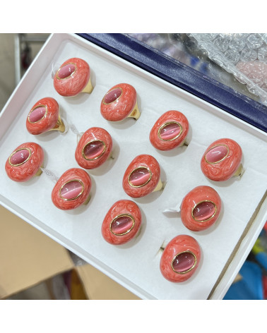 Anelli Bijoux in Acciaio Inossidabile Confezione da 12pz MOD.369-ΔΑΧΤΥΛΙΔΙΑ ΜΠΙΖΟΥ | Worldofjewel.com