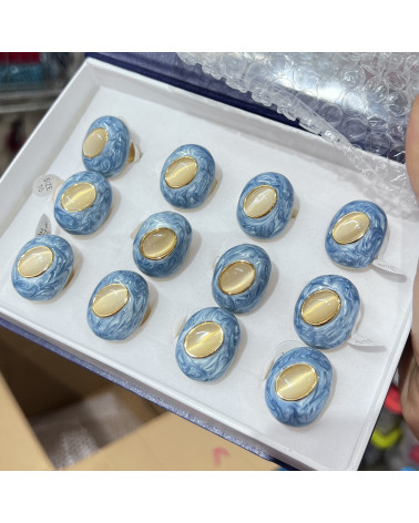 Anelli Bijoux in Acciaio Inossidabile Confezione da 12pz MOD.374-BAGUES BIJOUX | Worldofjewel.com