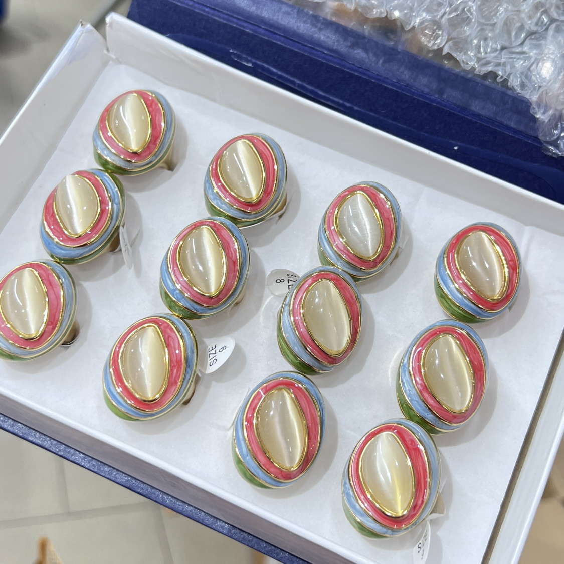 Anelli Bijoux in Acciaio Inossidabile Confezione da 12pz MOD.376-ΔΑΧΤΥΛΙΔΙΑ ΜΠΙΖΟΥ | Worldofjewel.com