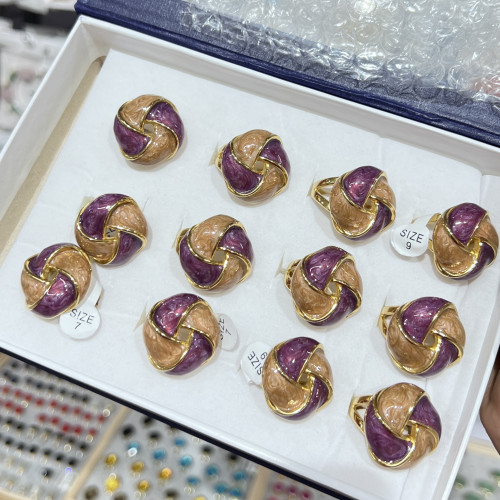 Schmuckringe aus Edelstahl, 12er-Packung MOD.377