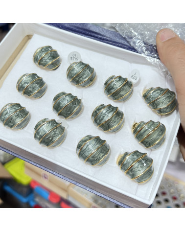 Anelli Bijoux in Acciaio Inossidabile Confezione da 12pz MOD.378-BIJOUX-RINGE | Worldofjewel.com