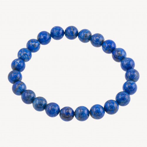 Bracelet élastique en lapis-lazuli naturel de 8 mm