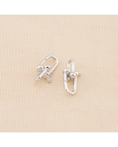 Chiusura Di Argento 925 Gancio A Scatto 10x19mm 2pz Rodiato-CHIUSURE IN ARGENTO 925 FAI DA TE | Worldofjewel.com