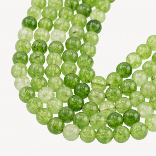 Jade Candy Vert Lisse Rond 8mm