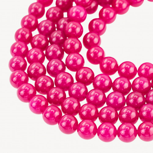 Icy Jade Ruby Round Smooth 10mm