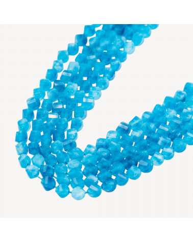 Giada Taglio Rigido Oliva Sfaccettata 5x6m Celeste-MULTICOLORED JADE | Worldofjewel.com