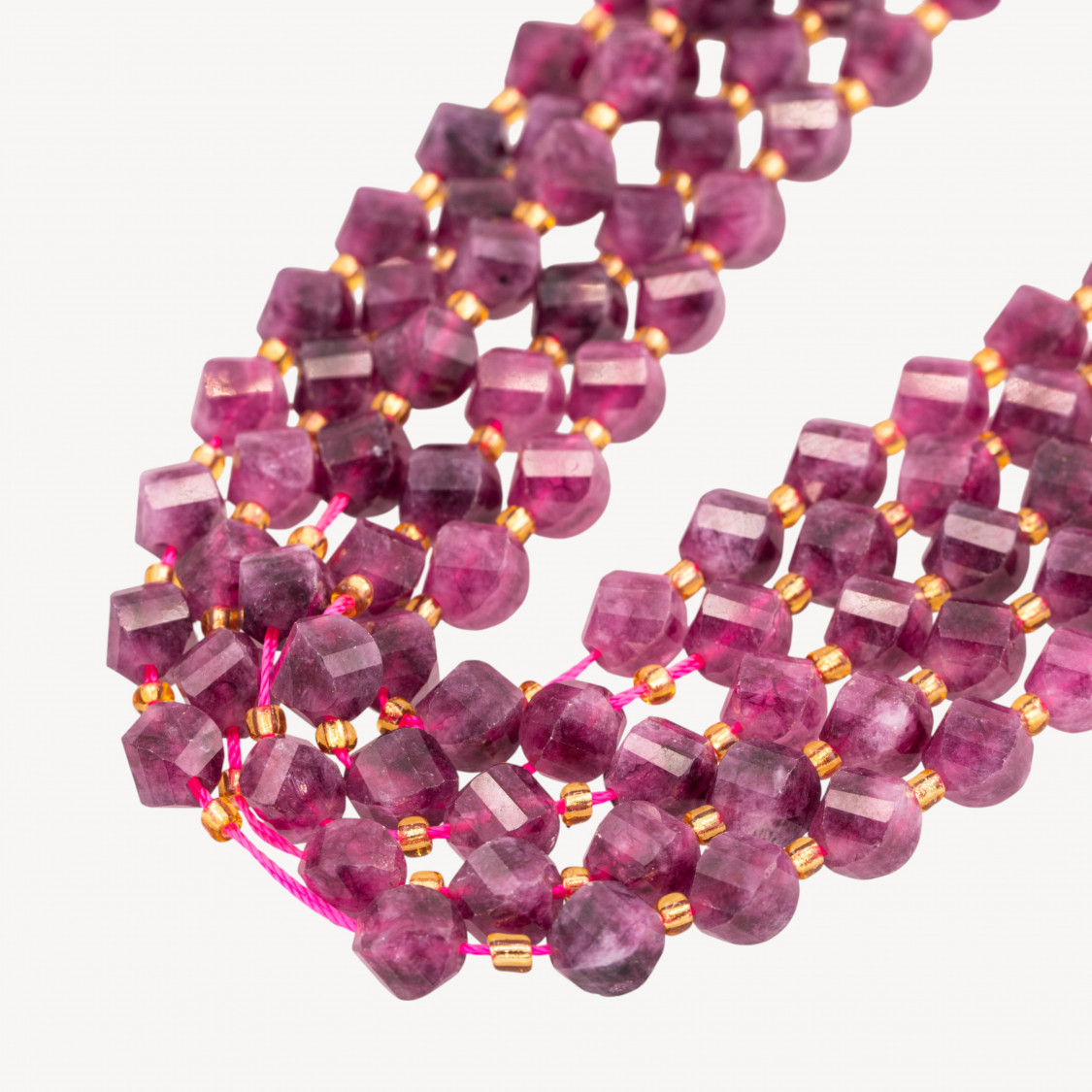 Giada Taglio Rigido Oliva Twist Sfaccettata 6mm Viola-ΜΩΒ ΝΕΦΤΗΣ | Worldofjewel.com