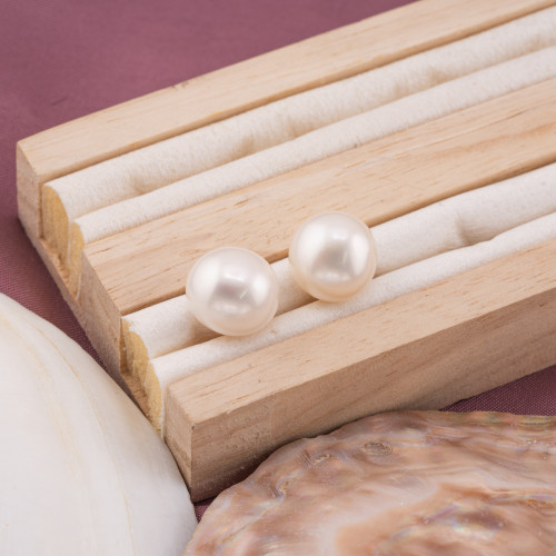 PERLES DE RIVIÈRE CULTIVÉES EN EAU DOUCE BOUTONS À 1 TROU | Worldofjewel.com