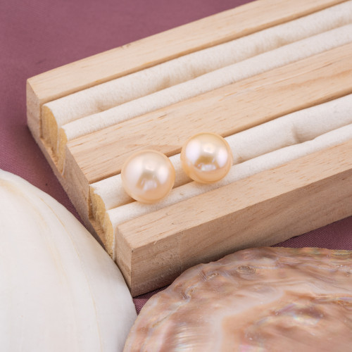 PERLES DE RIVIÈRE CULTIVÉES EN EAU DOUCE BOUTONS À 1 TROU | Worldofjewel.com