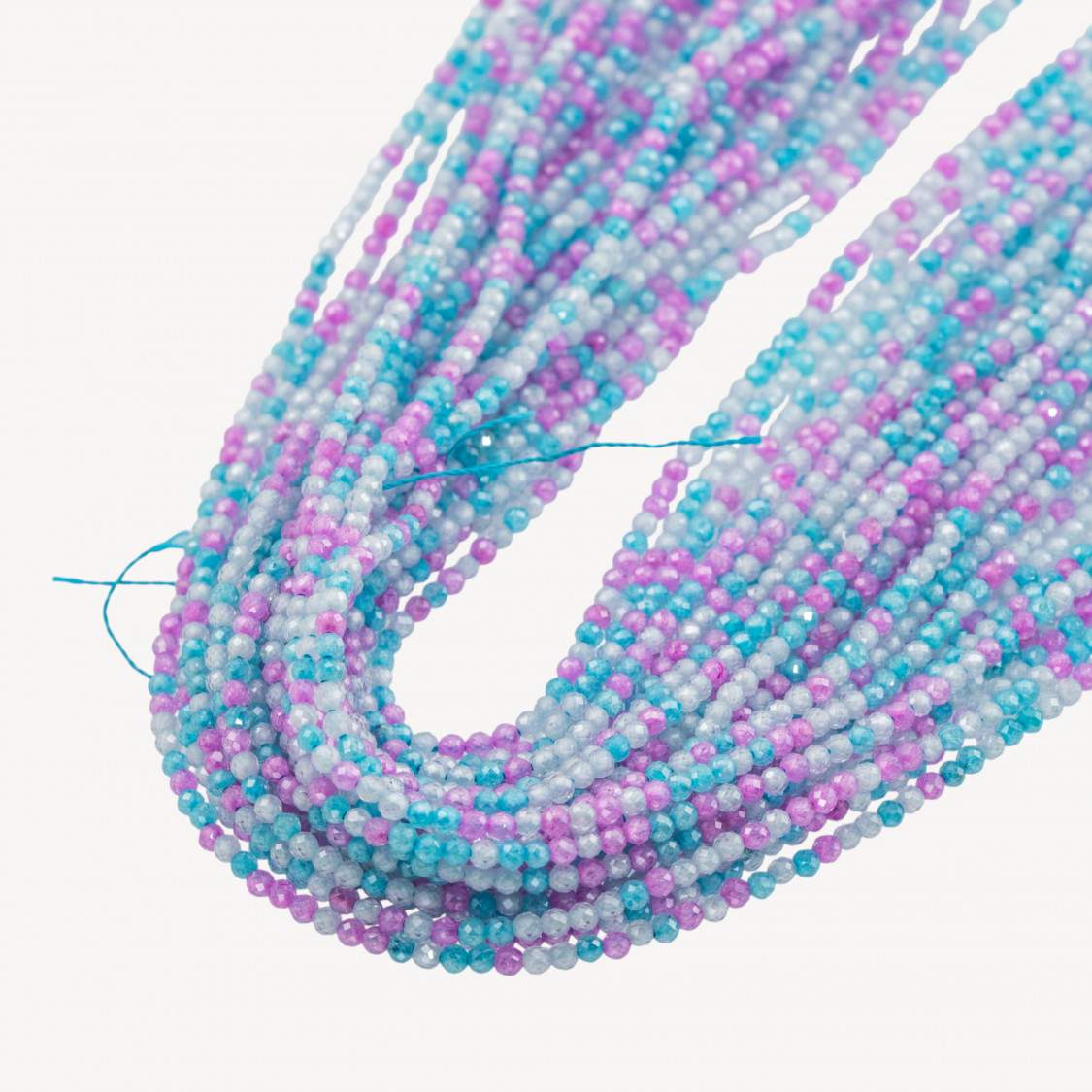 Zirconi Perline Sfaccettate Multicolor 2mm -4 Ghiaccio e Viola-MICRO PERLINE DI ZIRCONI 2MM PER GIOIELLI FAI DA TE | Worldofjewel.com