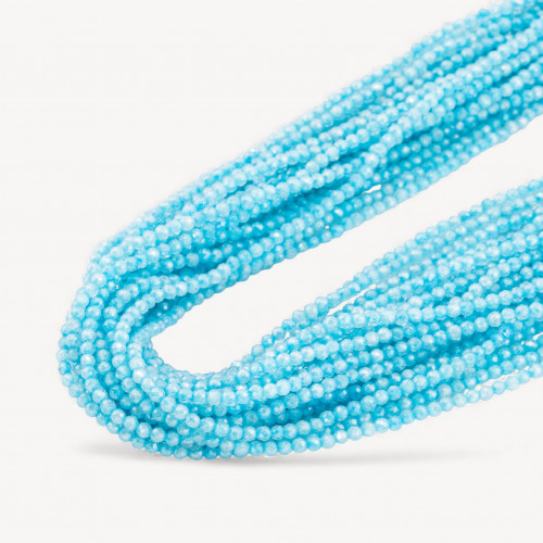 Zirconi Perline Sfaccettate Special Colors 2mm -2 Azzurro Neon