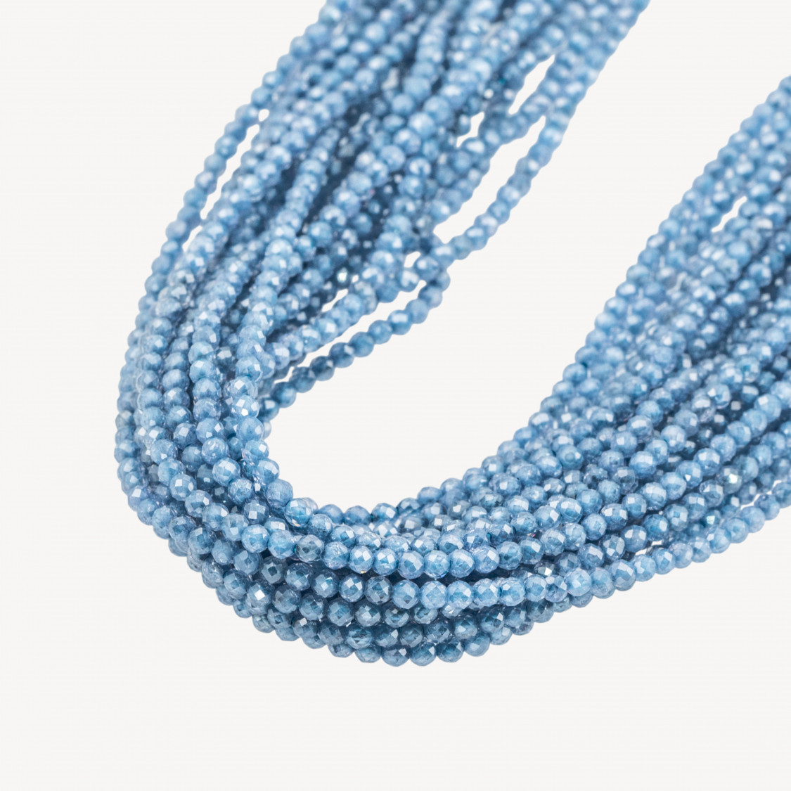 Zirconi Perline Sfaccettate Special Colors 2mm -6 Celeste-MICRO PERLINE DI ZIRCONI 2MM PER GIOIELLI FAI DA TE | Worldofjewel.com