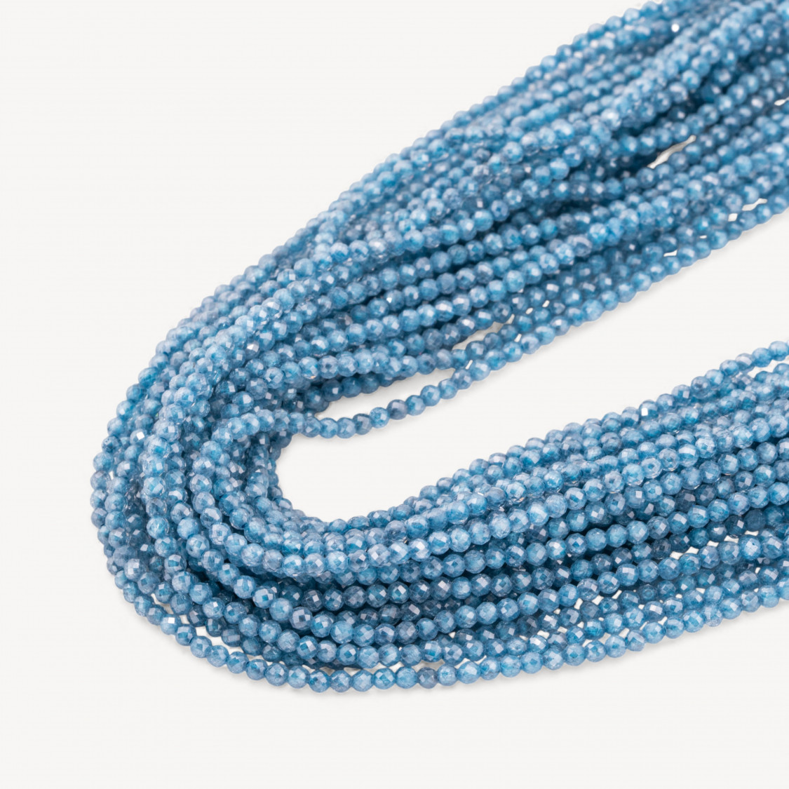 Zirconi Perline Sfaccettate Special Colors 2mm -7 Celeste Scuro-MICRO PERLINE DI ZIRCONI 2MM PER GIOIELLI FAI DA TE | Worldofjewel.com