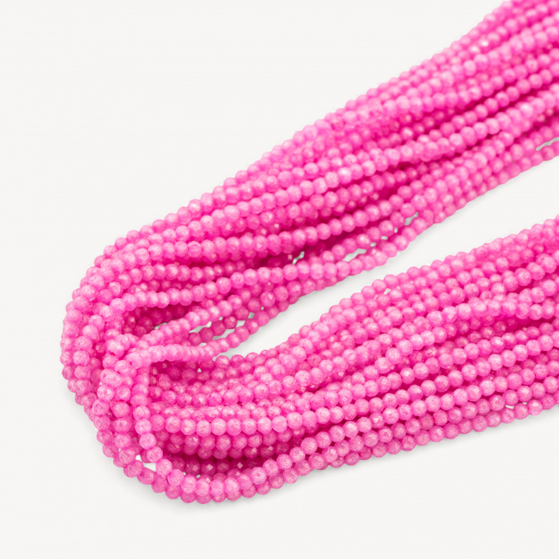 Zirconi Perline Sfaccettate Special Colors 2mm -15 Rosa Neon-MICRO PERLINE DI ZIRCONI 2MM PER GIOIELLI FAI DA TE | Worldofjewel.com